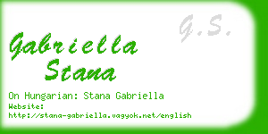 gabriella stana business card